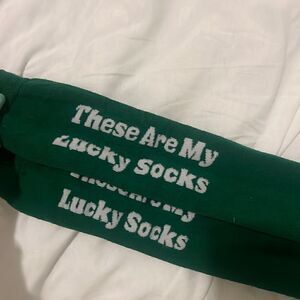 Pair of "LUCKY SOCKS" St Patty's LONG Socks - OVER THE KNEE - Costume Socks